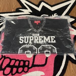 Supreme Bandana Football Jersey – Black – Size XL – Brand New